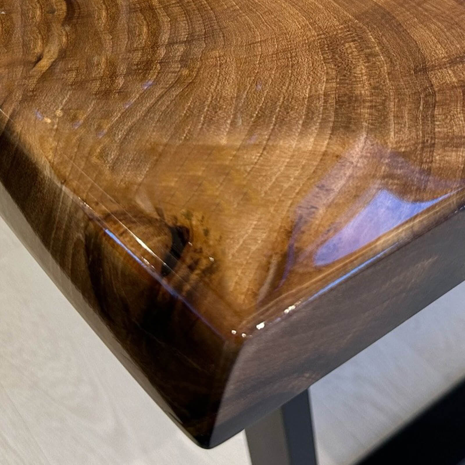 Custom Black Walnut Epoxy Resin River Table Black Resin VRT-92 - image 6 | ThawHome