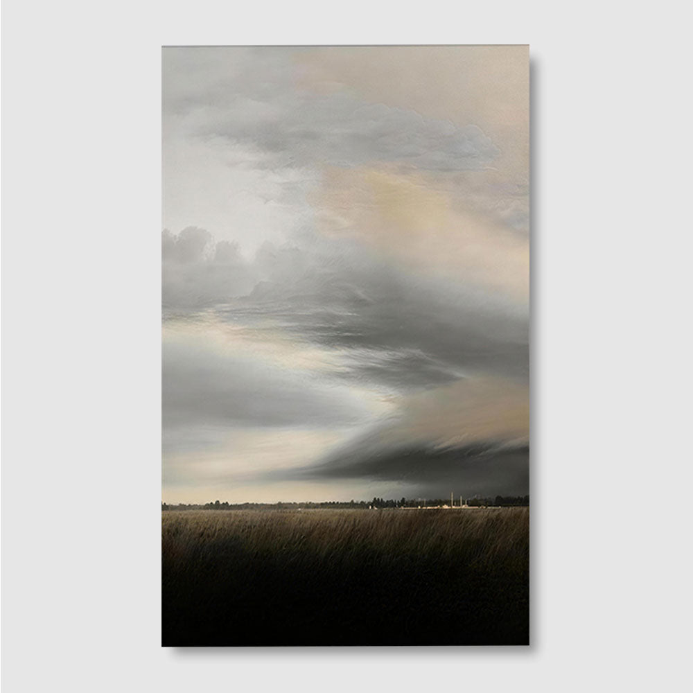 Quiet Storm Horizon canvas wall art, front product mockup on a light background.