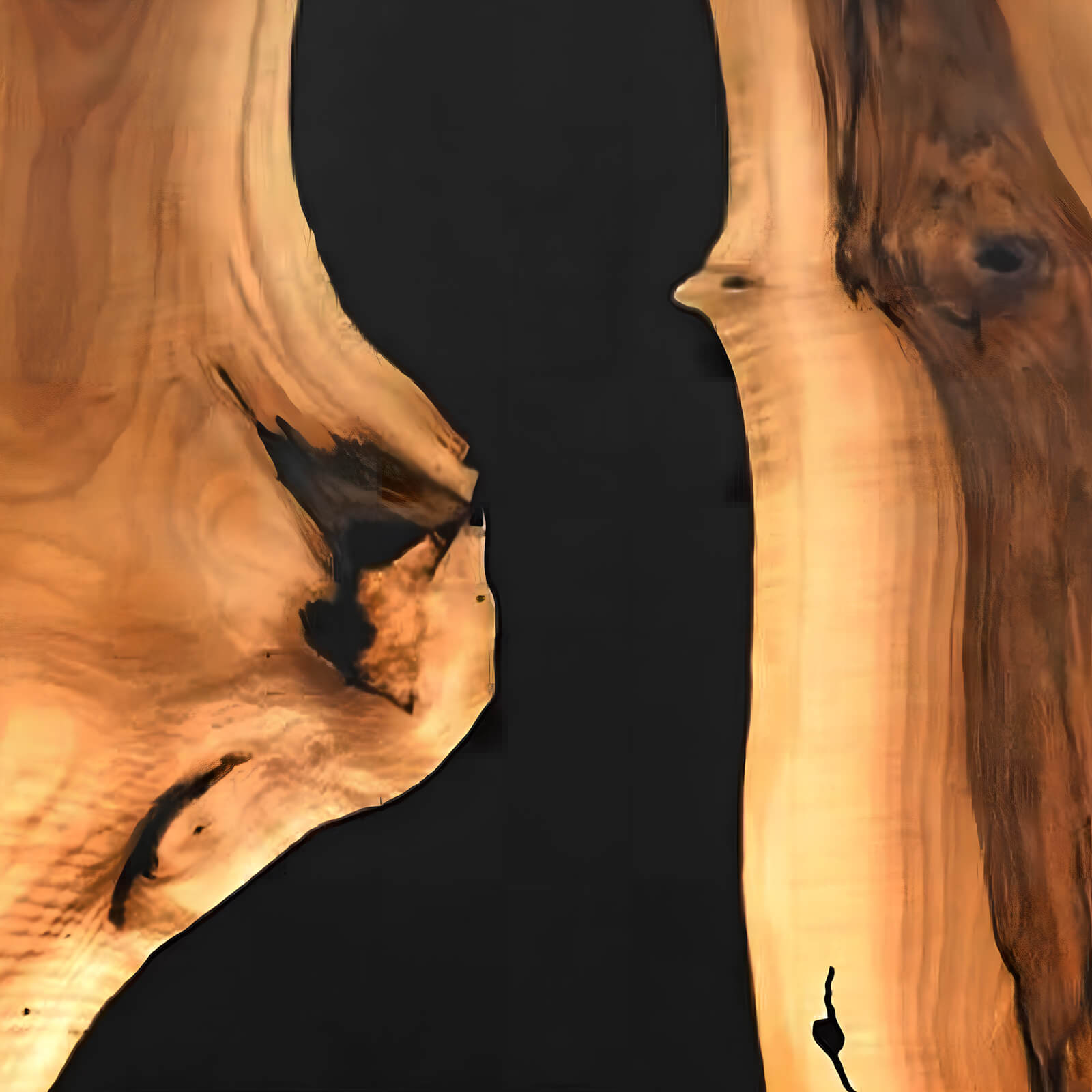 Custom Black Walnut Epoxy Resin River Table Black Resin ZKT-47 - image 6 | ThawHome