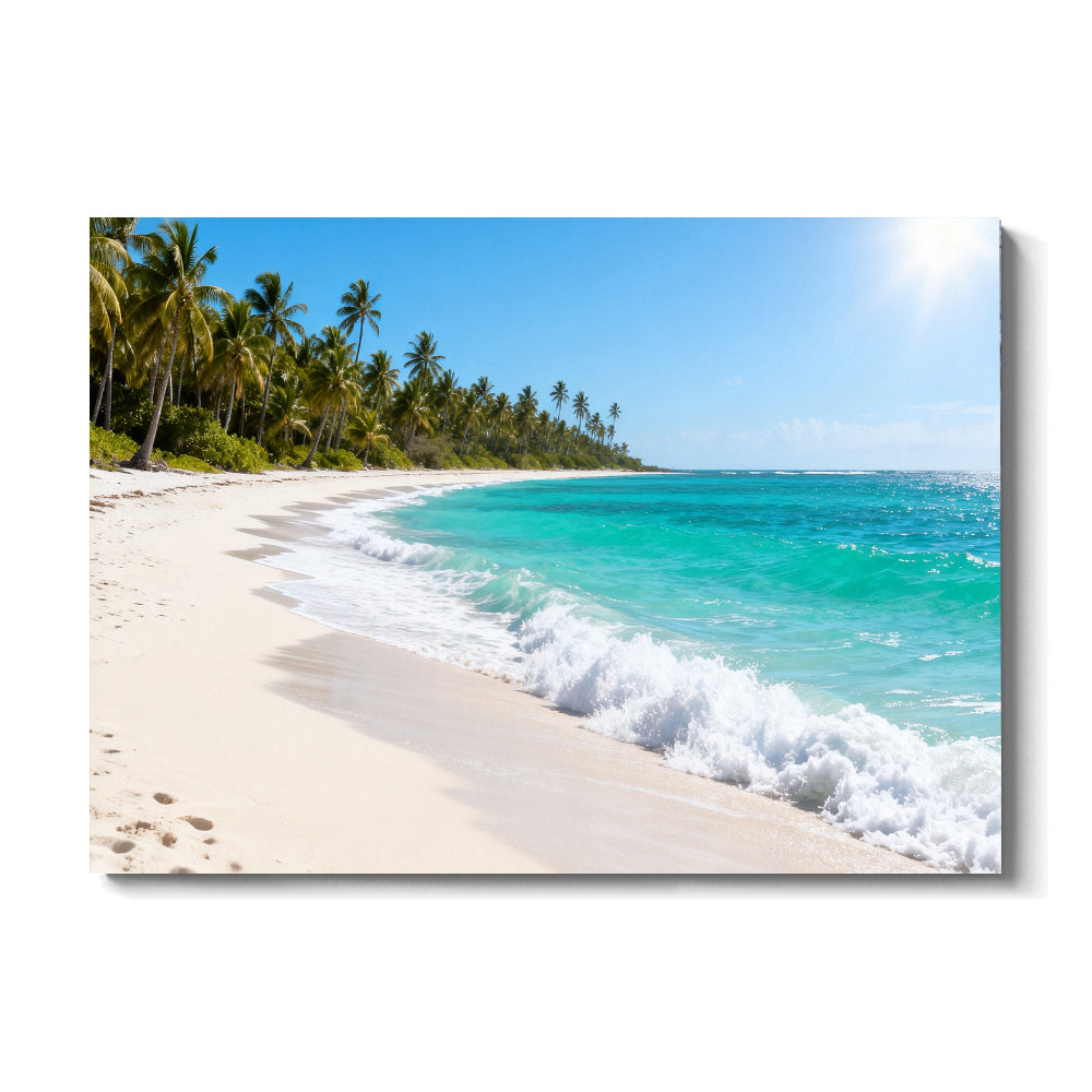 Palm Coast Breeze canvas wall art, front view on a white background.