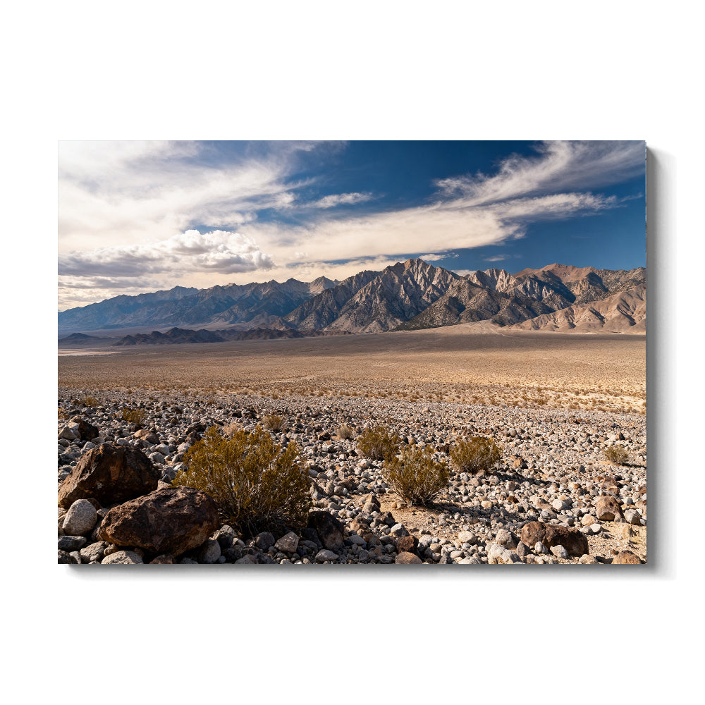 Desert Foothills in Soft Light canvas wall art, front view on a white background.